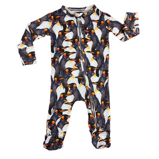 Muse Threads Zippered Footie Pajamas for Kids - Emperor
