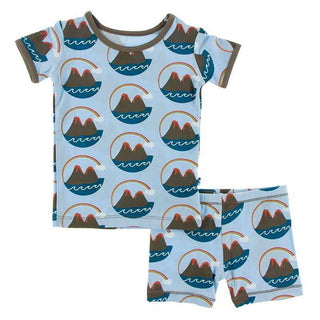 Pond Volcano Pajama Set With Shorts