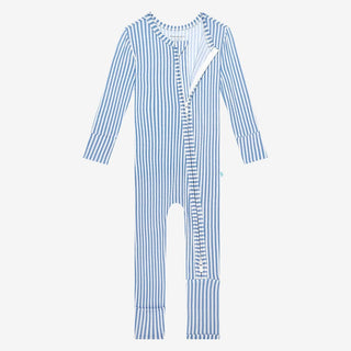 Boy's Bamboo Convertible Footie Romper - Harrison Posh Peanut Size: Newborn