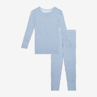 Boy's Bamboo Long Sleeve Pajama Set - Harrison Posh Peanut Size: 2T