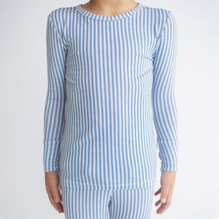 Boy's Bamboo Long Sleeve Pajama Set - Harrison Posh Peanut Size: 2T