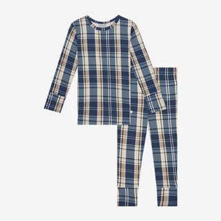 Posh Peanut Boys Long Sleeve Pajama Set - Joseph Plaid