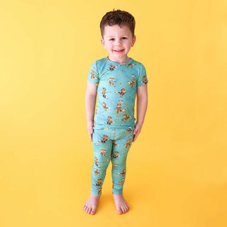 Posh Peanut Boys Short Sleeve Pajama Set - Arlo Foxes
