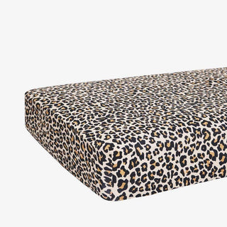 Posh Peanut Crib Sheet - Lana Leopard Tan