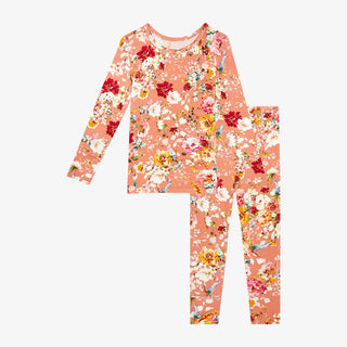 Posh Peanut Girl's Long Sleeve Pajama Set - Celia (Floral)