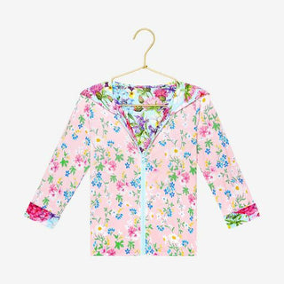 Posh Peanut Girls Long Sleeve Reversible Jacket - Hadley Floral