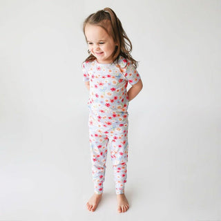 Posh Peanut Girls Short Sleeve Pajama Set - Carissa Floral