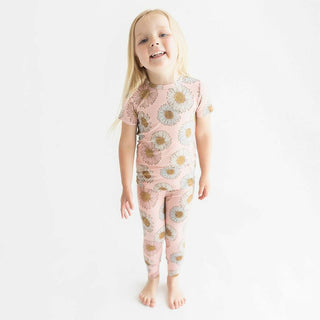 Posh Peanut Girls Short Sleeve Pajama Set - Millie Floral