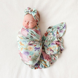 Posh Peanut Infant Swaddle and Headwrap Set, Faye - One Size - PRE-SALE
