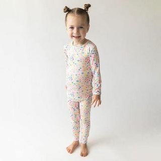 Bamboo Long Sleeve Pajama Set - Estelle (Polka Dots) Baby & Toddler Sleepwear
