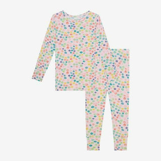 Bamboo Long Sleeve Pajama Set - Estelle (Polka Dots) Baby & Toddler Sleepwear