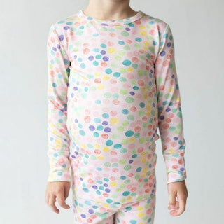 Bamboo Long Sleeve Pajama Set - Estelle (Polka Dots) Baby & Toddler Sleepwear