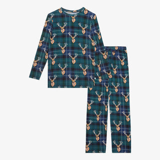 Posh Peanut Mens Long Sleeve Pajama Set, Beckford