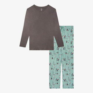 Posh Peanut Mens Long Sleeve Pajama Set, Wallace - PRE-SALE