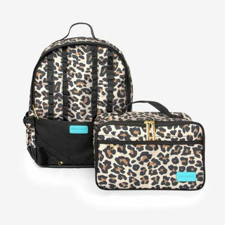 Posh Peanut Ruffled Backpack, Lana Leopard - One Size