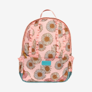 Posh Peanut Ruffled Backpack, Millie Floral - One Size