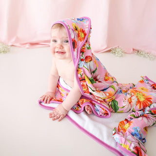 Posh Peanut Ruffled Hooded Towel for Kids - Kaileigh
